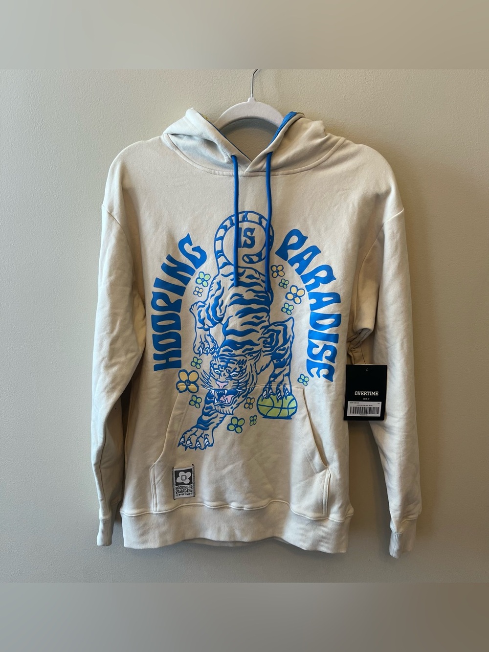 NWT Overtime "Hooping is Paradise" Hoodie Men's Size Small Activewear Athletic